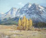 Belmore Browne, Aspens, October, 1924, oil on canvas