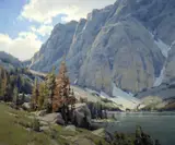 Scott Christensen, Temple Lake, oil on board