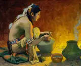 E. Irving Couse, Firelight