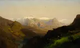 Hermann Herzog, Mountain Landscape with Cattle