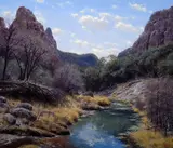 Francois Koch, Chimney Rock Creek, 2010, oil on canvas