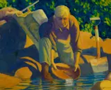 Fred Machetanz, Panning for Gold