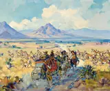 Marjorie Reed, The U.S. Mail Yields to a Herd of Antelope