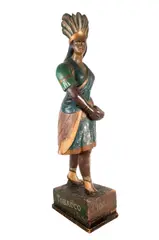 Samuel Anderson Robb, Indian Princess, Pocahontas, circa 1880, woodcarving