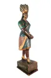 Samuel Anderson Robb, Indian Princess, Pocahontas, circa 1880, woodcarving