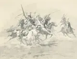 Charles Marion Russell, On the Attack