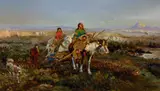 William Standing, Moving Camp, oil on board