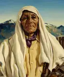 Bettine Steinke, The Medicine Man, 1956, oil on canvas