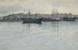 Gunnar Widforss, Harbor Scene