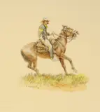 Olaf Wieghorst, U. S. Cavalryman