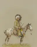 Olaf Wieghorst, Chief on Horseback