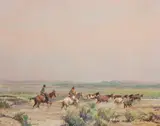 Oscar E. Berninghaus, Valley of Wild Horses