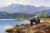 Ken Carlson, Tundra Lake - Grizzly