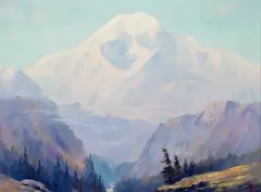 Jules Dahlager, Mt. McKinley, Alaska, oil on canvas