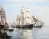 Montague Dawson, The U.S. Clipper Ship "Flying Fish"