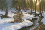 Robert Duncan, A Prayer in the Forest, oil on canvas