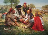 Robert Griffing, The Traders Have Come to Town, 2009, oil on canvas