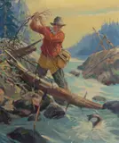 Charles Hargens, Fisherman's Luck, oil on canvas