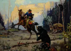Henry Hintermeister, No Time to Argue, oil on canvas