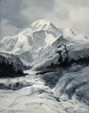 Mt. McKinley by Sydney Laurence, Oil on canvas, sold Jul 2009