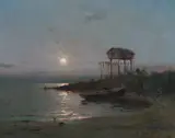 Moonlit Cache by Sydney Laurence, oil on canvas, sold Jul 2009