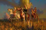 Dan Mieduch, Feathered Bonnets Against a Western Sky