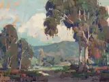 Landscape by Edgar Alwin Payne, oil on canvas, sold Jul 2009