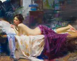 Pino, Chevonne at Rest, oil on canvas