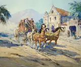 Marjorie Reed, Los Angeles, circa 1958, oil on canvas