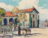 Marjorie Reed, San Miguel Archangel, oil on canvasboard