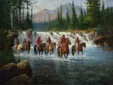 Gary Lynn Roberts, Big Rock Falls, 2009, oil on canvas