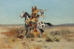 Charles Marion Russell, Dakota Chief, 1897, oil on board