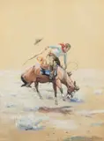 Olaf Carl Seltzer, Bucking Bronc