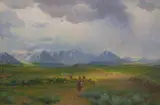 Joseph Henry Sharp, Lure of the West, oil on canvas