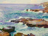 Joseph Henry Sharp, La Jolla, California, circa 1940, watercolor on paper