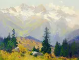 Charles Partridge Adams, Afternoon Autumn, San Juan Mountains, Colorado, oil on canvas