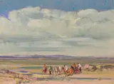 Oscar E. Berninghaus, Stream in the Desert