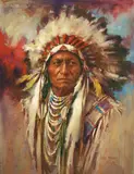 Harley Brown, Sitting Bull, 2008, pastel on paper