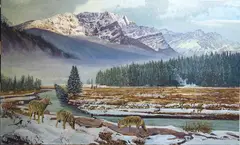 The Clean Plate Club by Peter Corbin, oil on canvas, sold Jul 2008
