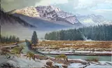 Peter Corbin, The Clean Plate Club, oil on canvas