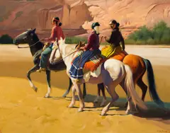 Gerard Curtis Delano, Navajo, oil on canvas