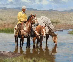 Tony Eubanks, The Water Hole, oil on canvas