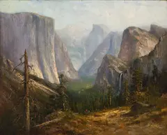 Yosemite, Near Half Dome by Harrison Fisher, oil on canvas, sold Jul 2008