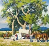 Charles Fritz, Threshers Camp on the Clark Fork