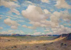 The Desert by Albert Lorey Groll, oil on canvas, sold Jul 2008