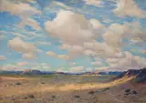 Albert Lorey Groll, The Desert, oil on canvas