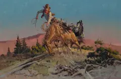 John Hampton, Spooked, 1968, oil on canvas