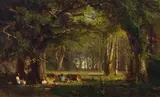 Thomas Hill, Woods at Fontainebleau