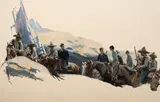 The Captives by Wilhelm Heinrich Detlev Körner, 1928, oil on paper laid on board, sold Jul 2008