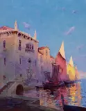 Venetian Afternoon by Sydney Laurence, oil on canvas, sold Jul 2008